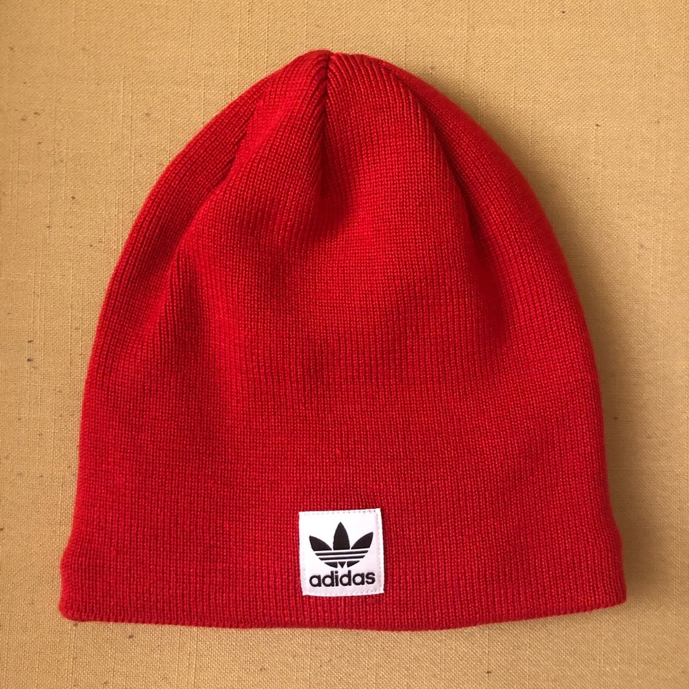 NWOT Adidas Red Beanie